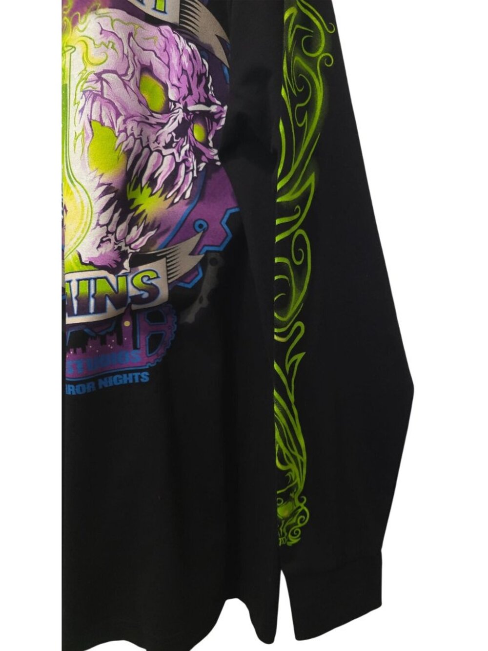 NWT Universal Studios Halloween Horror Nights Academy Of Villains Black Shirt XL - Picture 6 of 9